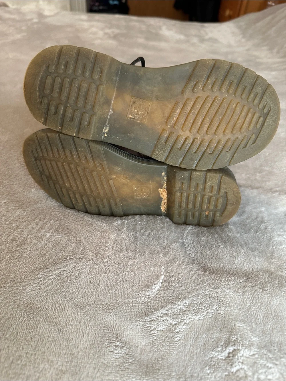 Dr. Martens Delaney Kids Brown Leather Boots Size 13